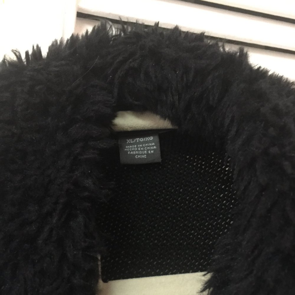 Unique black sweater coat